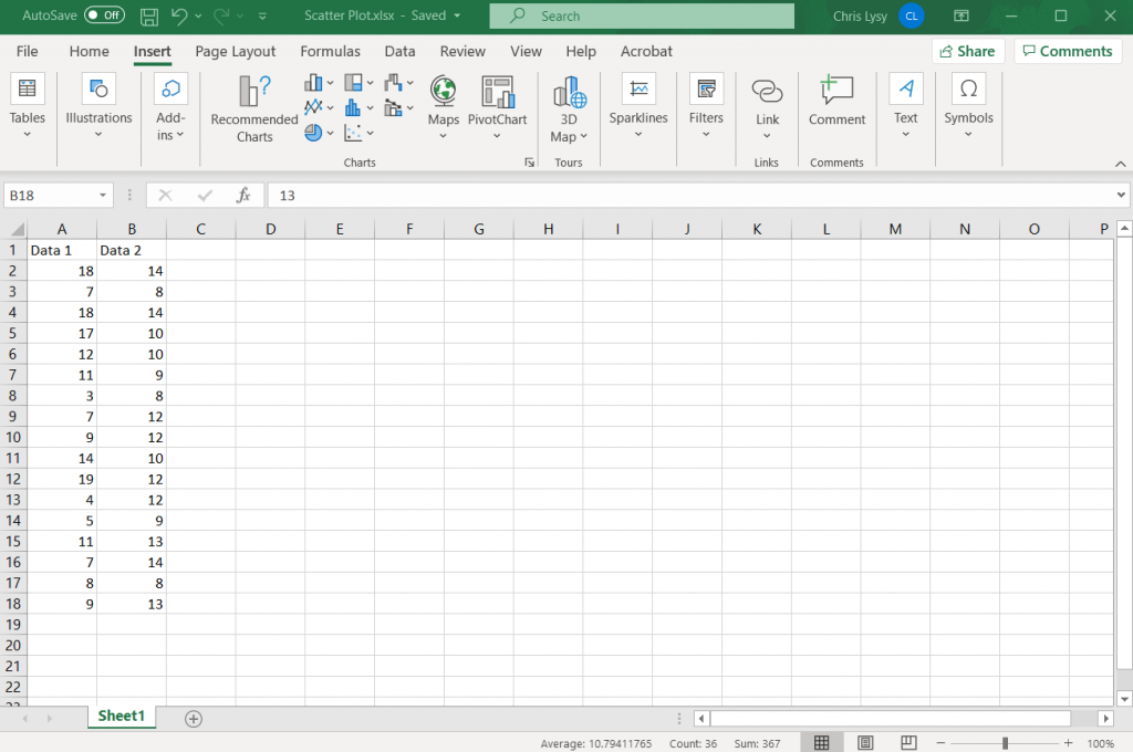 How to Make a Scatter Plot in Excel