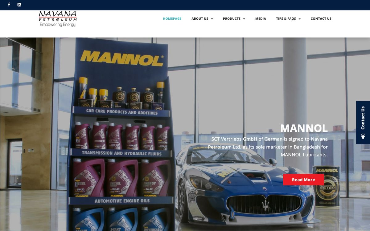 Navana Petroleum website