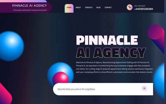 Pinnacle AI Agency website